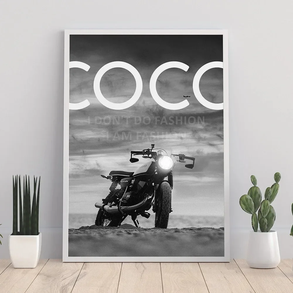 Super Car Luxury Fashion Store Black White Wall Art Canvas Painting Nordic Posters And Prints Wall Pictures Living Room Decor - Image 4