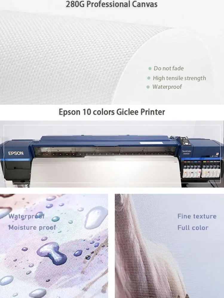 Abstract Watercolor Art Print in Beige Pink Gold Boho Geometric Canvas Painting Modern Wall Decor for Living Room Home Interio - Image 3