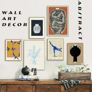 Abstract Minimalism Lemon Vase Geometric Wall Art Posters Prints Nordic Canvas Painting Wall Pictures for Living Home Decor