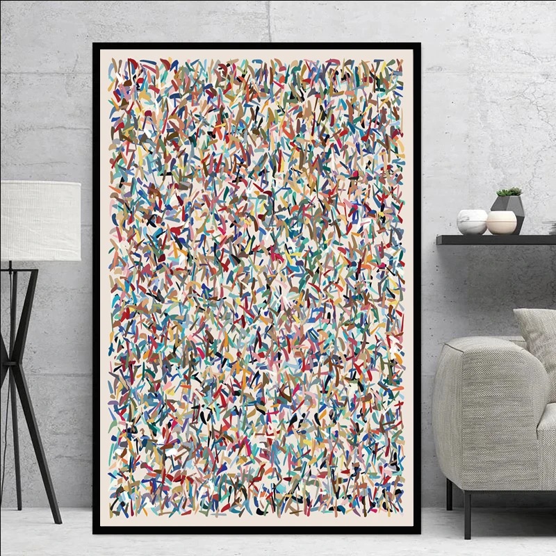 Colorful Watercolor Posters and Prints Modern Abstract Art Canvas Painting Minimalism Wall Art Picture Home Decoration - Image 3