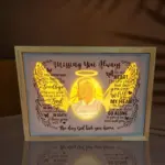 Personalized In Memory of Loved Lamp with Custom Photo Night Light Up Picture Frames as a Unique Memorial Family Friends Gift