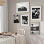 Portrait of Middle Ages Black and White Sports Car Posters and Prints Canvas Painting Wall Art Pictures Home Bar Room Decoration