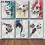 Football Basketball Poster Canvas Painting Modern Soccer Boy Decor Printed Wall Art Pictures Living Room Bedroom Home Decor
