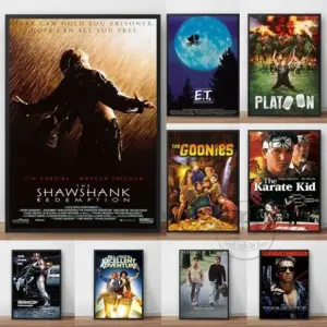 80s Classic Movie Posters Canvas Paintings Bars and Modern Home Decor Living Room Decoration Wall Art Gifts