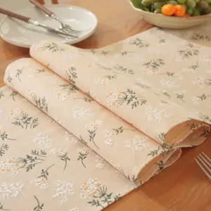 Boho Handmade Tassel Embroidered Table Runner for Holiday Party Wedding and Dining Decorations Jacquard Washable Table Decor