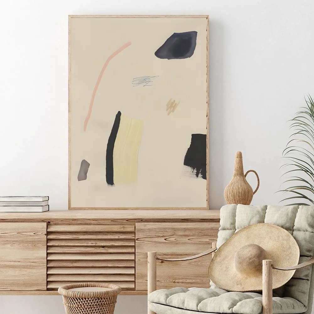 Abstract Minimalism Canvas Print Posters Lemon Vase Geometric Art Poster Decor Vintage Wall Art Painting Room Bedroom Decpration - Image 5