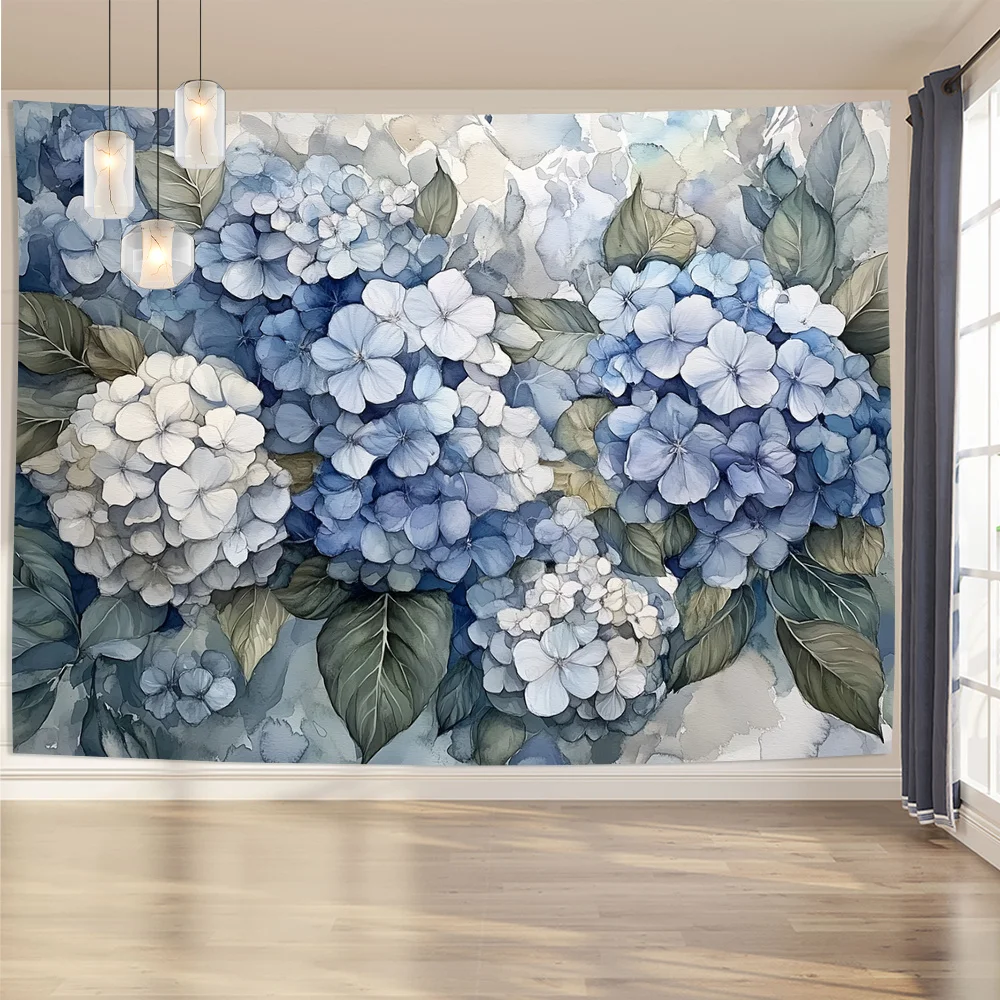 1 piece of elegant floral tapestry, polyester fabric, machine washable, suitable for bedroom living room decoration - Image 6