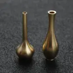 5.9cm Brass Vase Mini Metal Antique Vase Desktop Ornaments For Home Office Living Room Creative Crafts Gift