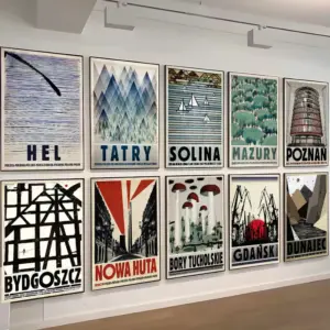 Vintage Poland City Biebrza Solina Zakopane Canvas Printing Posters And Prints Wall Art Picture for Living Room Home Decor Gift