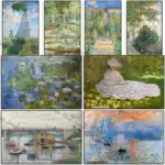 Claude Monet Abstract Retro Impressionist Wall Art Canvas Painting Nordic Posters and Prints Wall Pictures for Living Room Decor