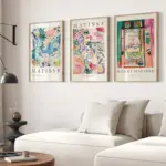 Matisse Print SET of 3 Posters The Open Window Landscape At Collioure Wall Art Painting Living Room Corridor Wall Decoration