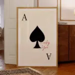 1ps Frameless Lucky You Playing Poker Wall Art Print Canvas Painting Poster Picture Living Dining Bed Room Home Decoration