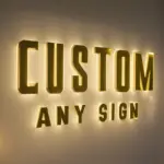 Custom Illuminated Backlit Sign Business Logo 3d Metal Letters Signage Stainless Steel Metal Sign Outdoor Signs Dropshipping