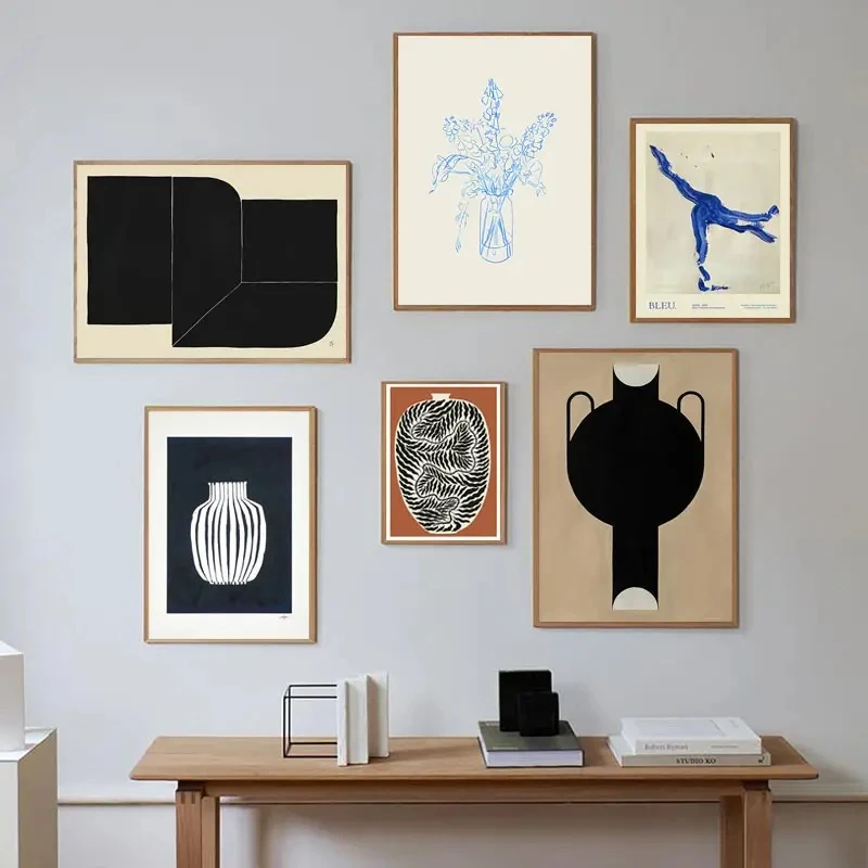 Abstract Minimalism Lemon Vase Geometric Wall Art Posters Prints Nordic Canvas Painting Wall Pictures for Living Home Decor - Image 2