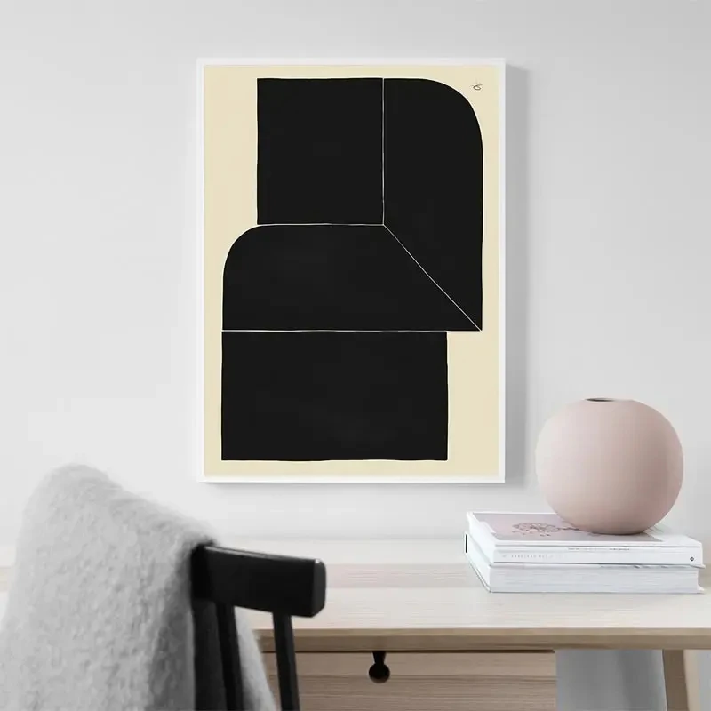 Abstract Minimalism Lemon Vase Geometric Wall Art Posters Prints Nordic Canvas Painting Wall Pictures for Living Home Decor - Image 5