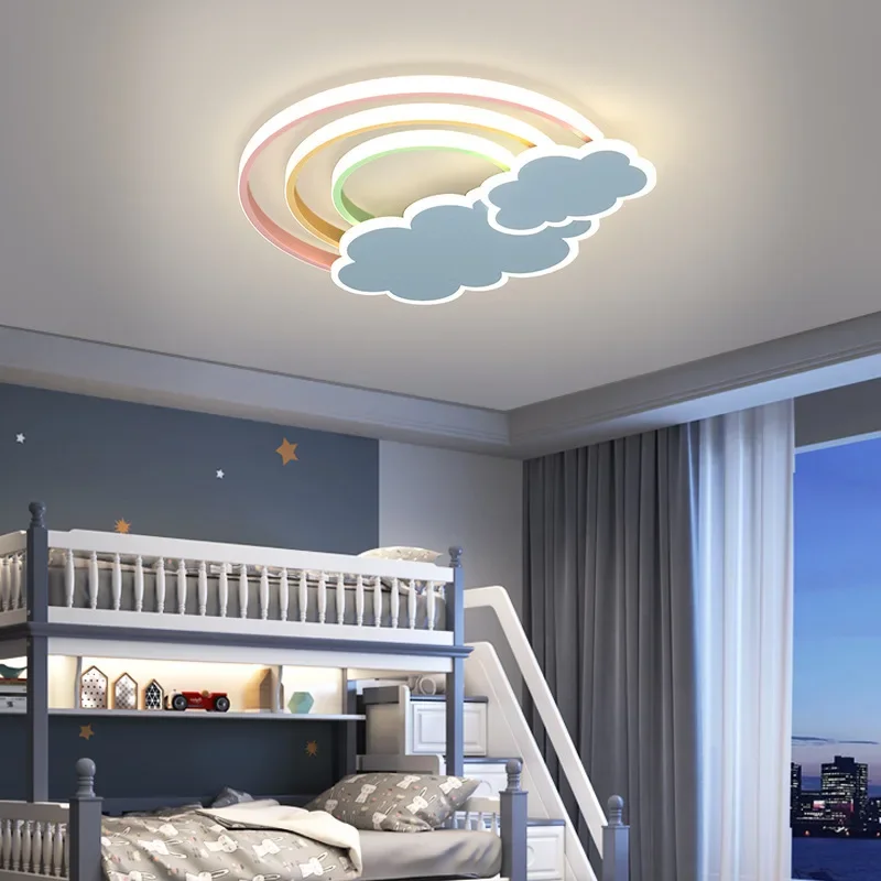 Modern Ceiling Lights Nordic Minimalist Rainbow Cloud LED Lamp for Home Decoration Children's Rooms Bedrooms Lighting Fixtures - Image 5