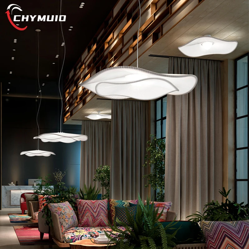 Nordic Restaurant Pendant Lights Creative Lotus Leaf LED Loft Ceiling Chandelier Wabi Sabi Home Decor Living Room Bedroom Lamp - Image 5