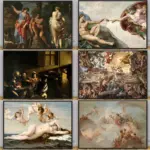 Retro Renaissance Classical Greek Mythology Christian Art Famous Works Poster Canvas Oil Painting Museum Church Wall Decoration