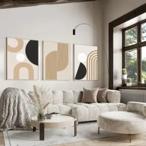 Nordic Minimalist Geometric Abstract Wall Art Poster Canvas Print Decorative Painting Home Decor for Bedroom Living Room Hallway