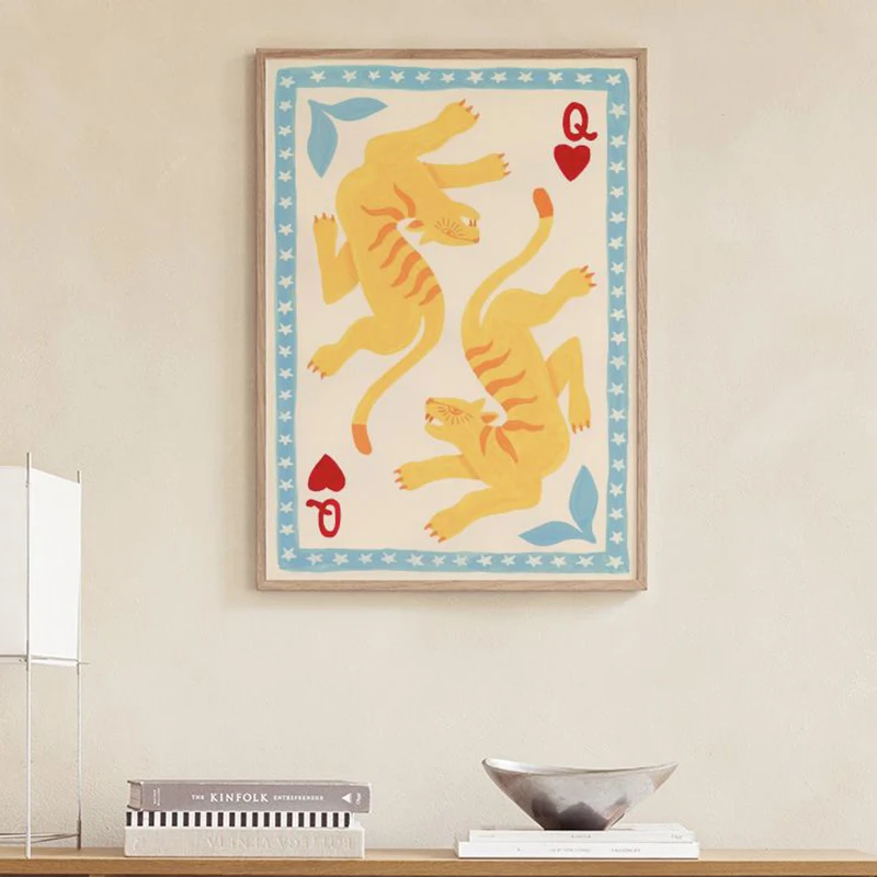 Throw The Dice Crocodile Crush Playful Art Gallery Wall Decor Poster Canvas Painting Colorful Living Room Print Picture Modern - Image 4