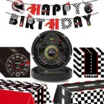 Race Car Decorations Paper Plates Napkins Start Your Engines Tableware Boys Cars Themed Formula 1 Birthday Party Decors Supplies
