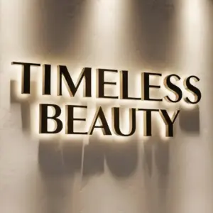 Custom Business Logo Illuminated Backlit Sign 3D Metal Letters Stainless Steel Outdoor Office Wall Signage for Dropshipping