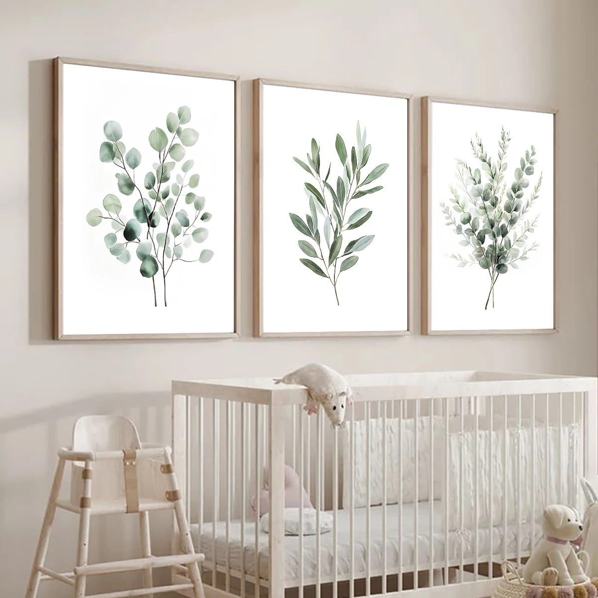1/3pcs Bohemian Sage Green Leaves Prints Poster Modern Botanical Aesthetics Art Prints Wall Art Home Decor Art Poster Gifts - Image 5