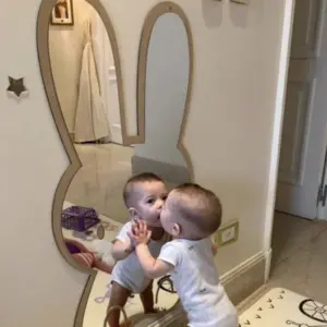 Creative Decorative Mirror for Kids Room Acrylic Mirror Baby Photo Props Nordic Home Nursery Decoracrylic Mirror Ornaments