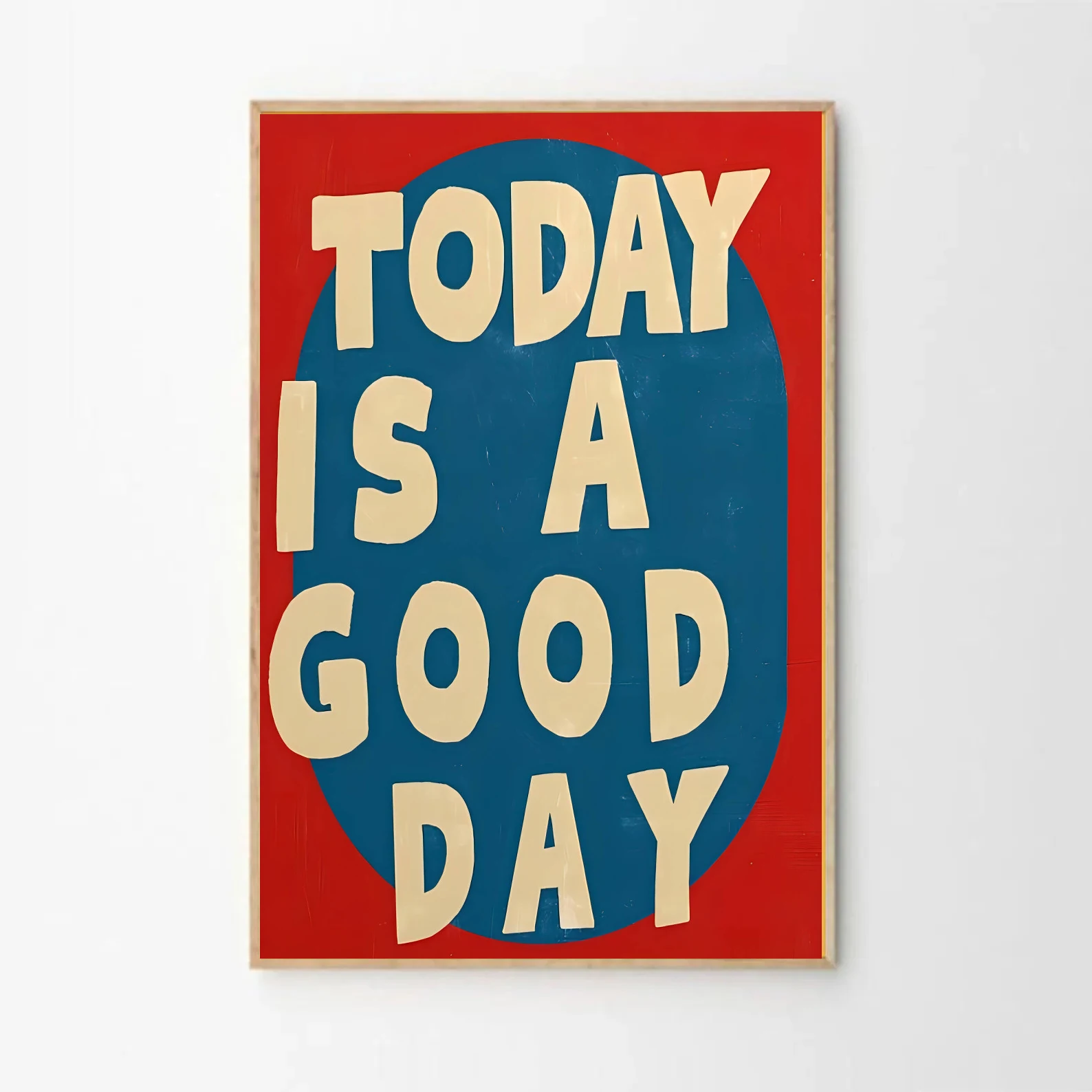 Canvas Posters Inspiring Minimalist Wall Art Prints for Modern Living Room Home Aesthetic Decor Retro Today Is A Good Day Quotes - Image 3