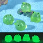 10/20/50pcs Luminous Green Frogs Doll House Miniatures Cute Fairy Garden Gnome Moss Terrarium Decor Crafts Bonsai DIY Figurine