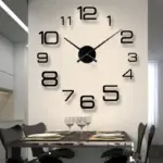 2025 Modern Design Large Wall Clock 3D DIY Quartz Clocks Fashion Watches Acrylic Mirror Stickers Living Room Home Decor Horloge