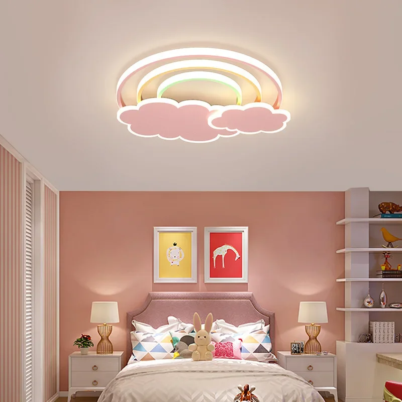 Modern Ceiling Lights Nordic Minimalist Rainbow Cloud LED Lamp for Home Decoration Children's Rooms Bedrooms Lighting Fixtures - Image 3