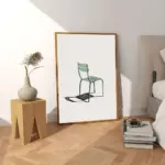 Nordic Chair Prints Minimalist Garden Paris Park Chair Wall Art Canvas Painting Pictures Posters For Living Room Home Decor