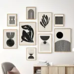 Modern Geometric Rainbow Poster Mind Century Wall Art Canvas Print Boho Decoration Painting Pictures Living Room Home Wall Decor