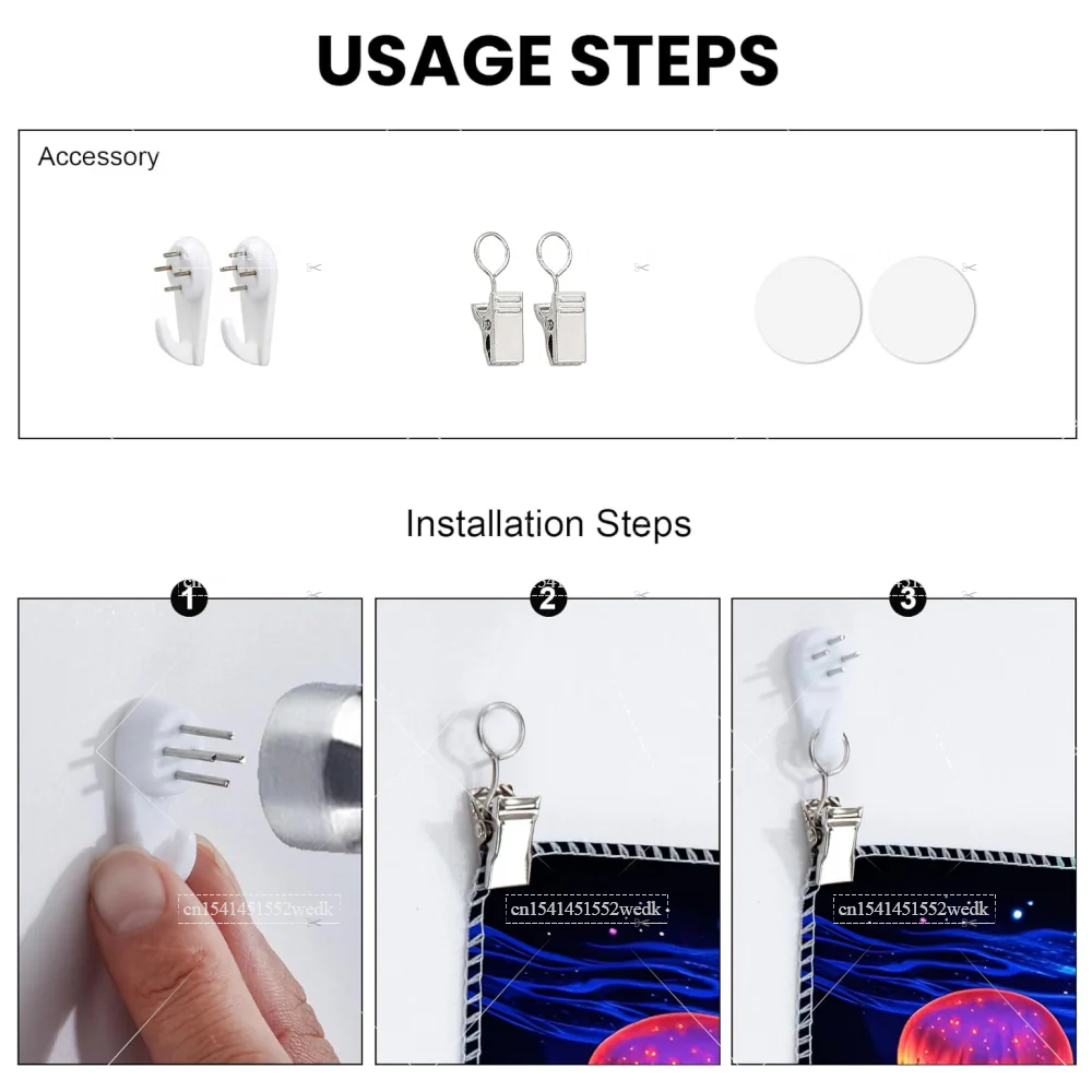 Mushroom Forest Blacklight Tapestry UV Reactive Glowing Plant Landscape Black Light Tapestrys Aesthetic Wall Art Neon Backdrops - Image 6