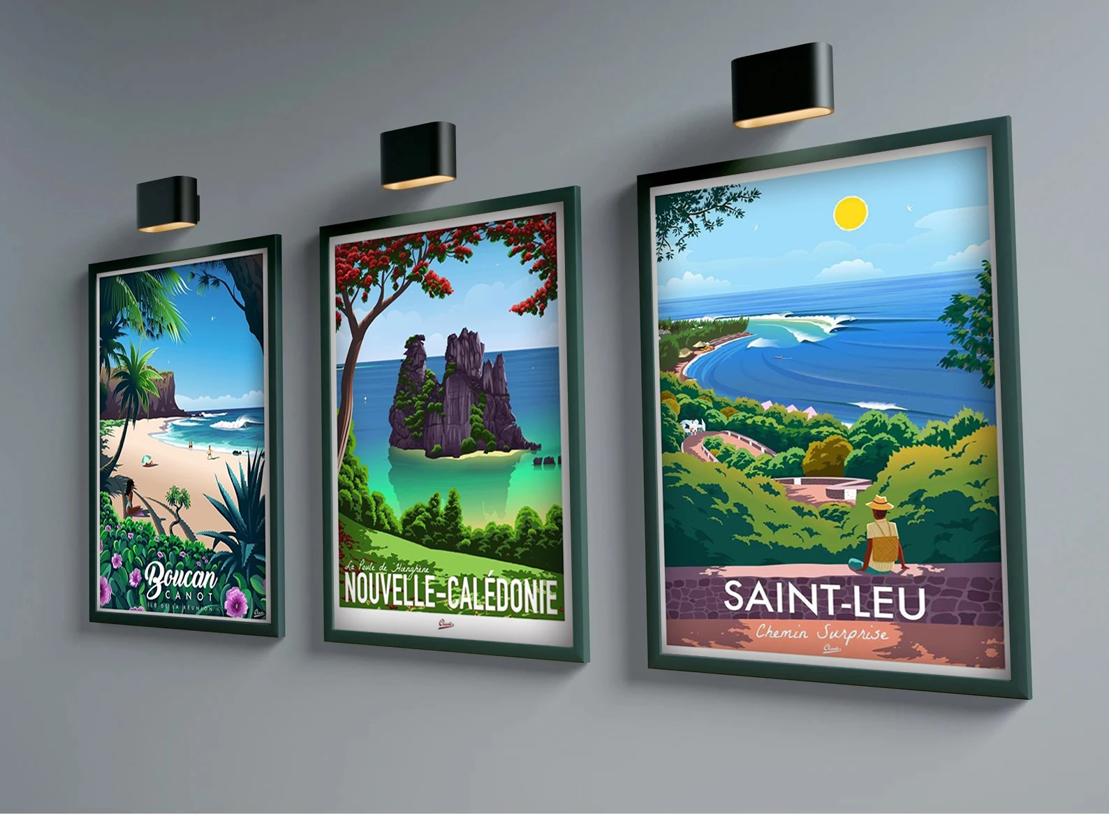 Nordic Travel Poster Aesthetic Vacation Illustration Canvas Painting Wall Art Mural Pictures Home Decoration Kawaii Room Decor - Image 2