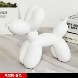 Figurine Animals Cake Art electroplating Dog Nordic Small Antiskid Statue Sculpture decorations living Dessert Mat Balloon Party