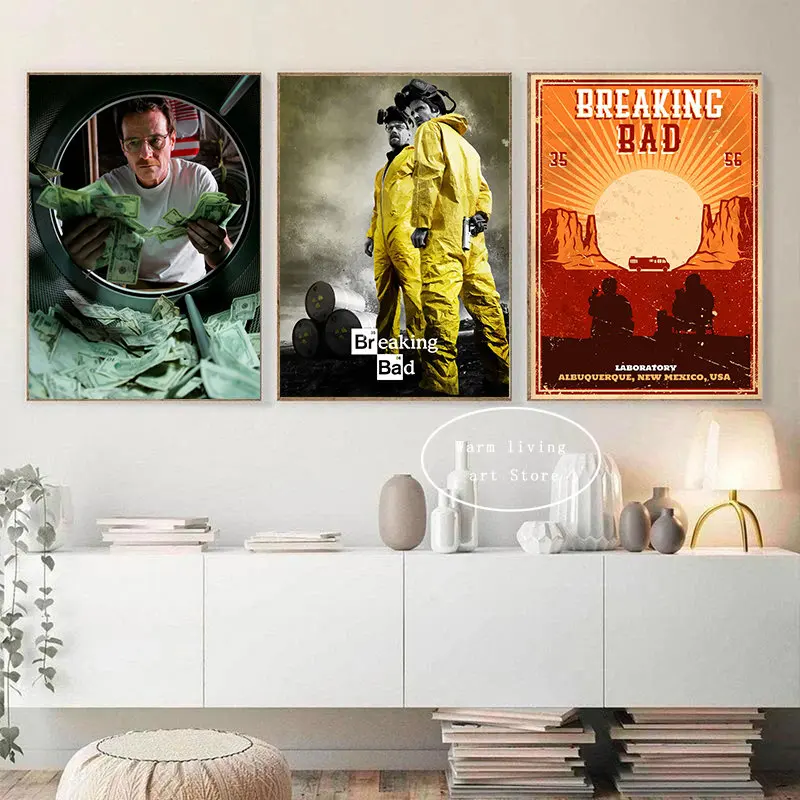 Breaking Bad Rv TV Poster Heisenberg Walter White Inspirational quotes Canvas Painting Wall Art Picture Print Modern Home Decor - Image 3
