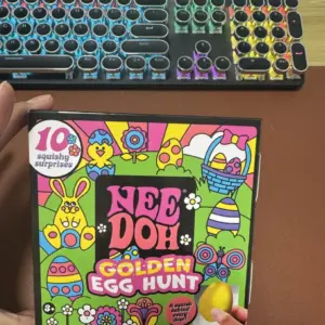 Needoh Golden Egg Treasure Hunt Blind Box Easter Fidget Box With Squishy Surprise Stress Relief Squeeze For Kids' Easter Party