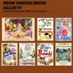 Frameless Disney Poster Retro Nostalgic American Cartoon Snow White Peter Pan Bedroom Decoration Painting Hanging Painting