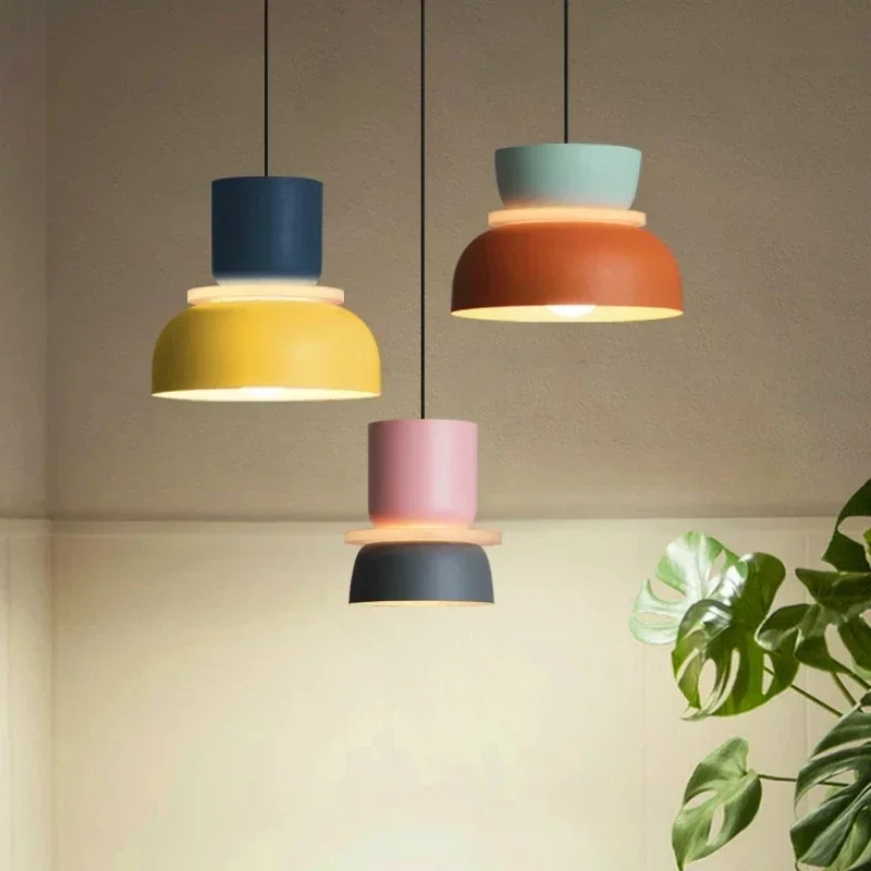 New Modern Pendant Lamp Led Nordic Hanging Suspension Bedside Living Bedroom Study Bar Dining Room Lighting Macaron Decor Lights - Image 2