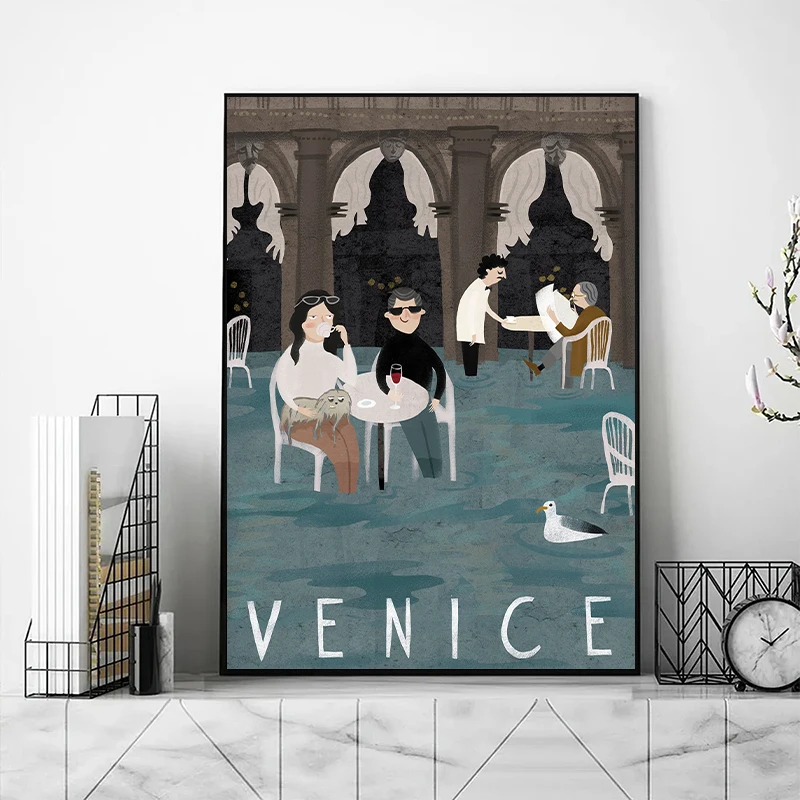 Poland Travel Illustration Posters Krakow Warsaw Prints Canvas Printing Modern Wall Art Picture for Living Room Home Decoration - Image 4