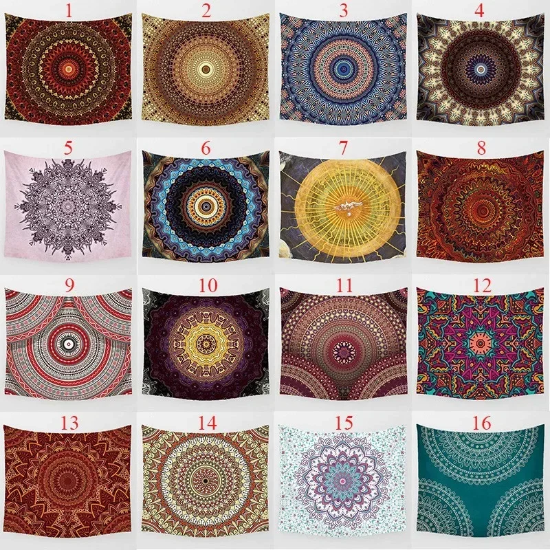Home decor mandala wall art tapestry wall background decoration bedroom rectangle wall tapestry 230x180cm tapiz - Image 2
