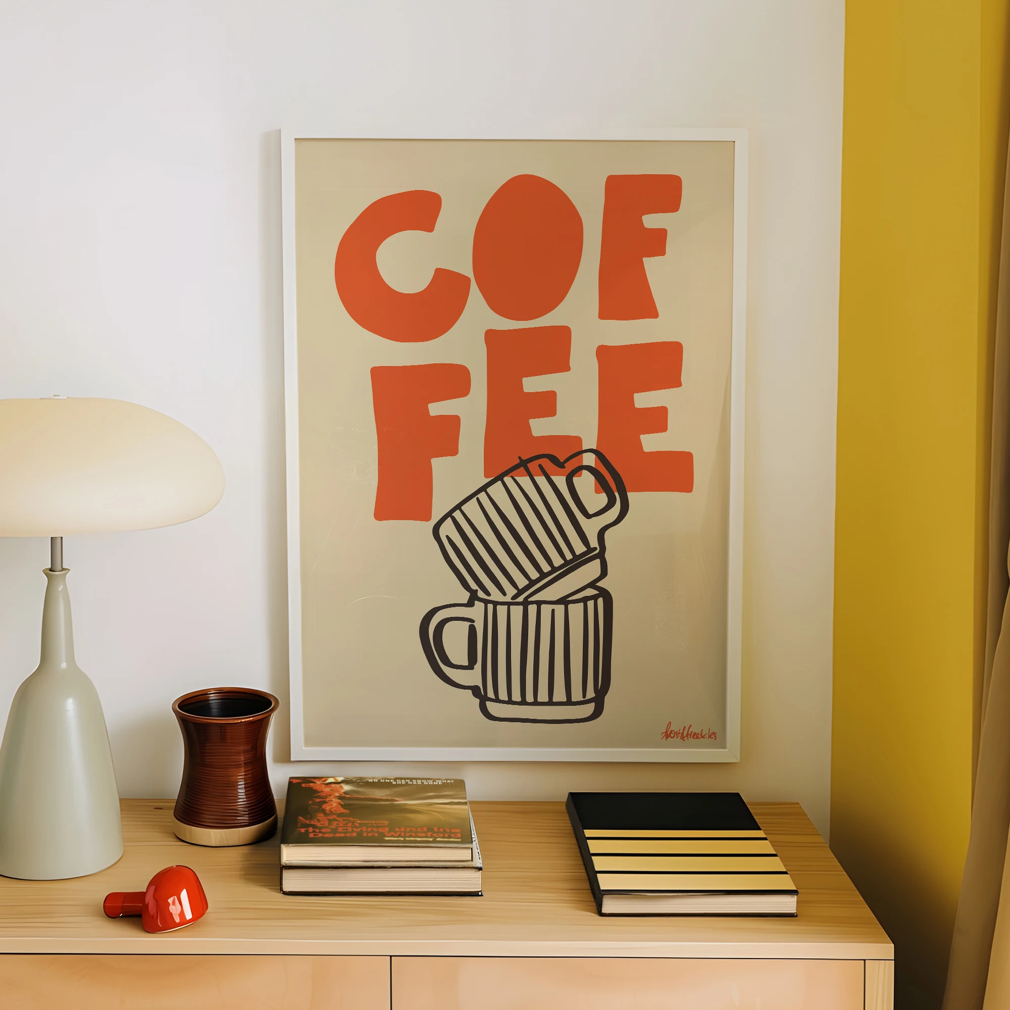 Espresso Minimalism Wall Art Prints Canvas Painting Poster Picture For Living Dining Room Home Decor - Image 4