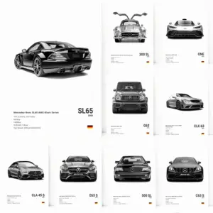 Modern Mercedes Benz Posters Minimalism Benz Cars Prints Canvas Painting Wall Art Pictures Home Living Room Car Decoration