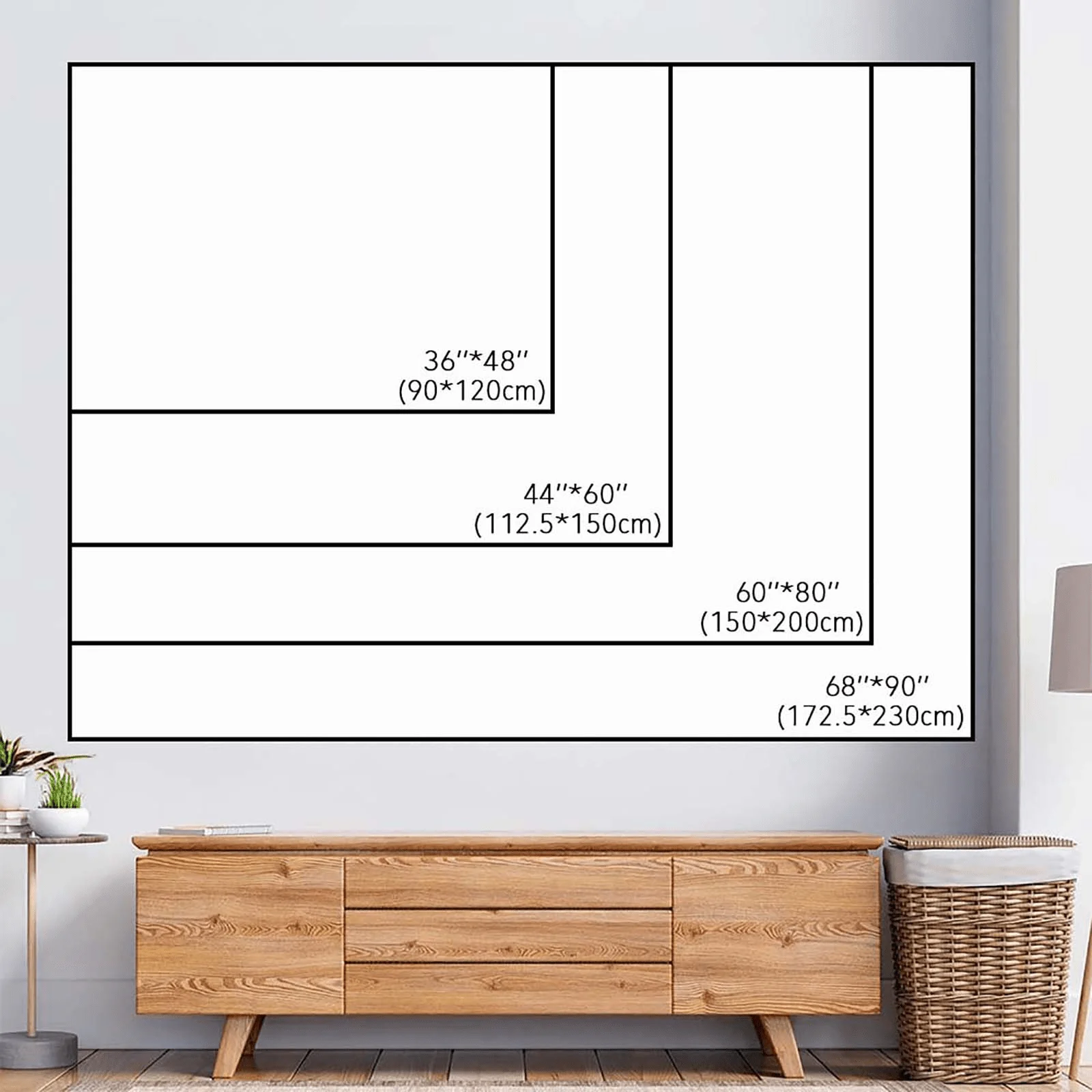 A Vintage Bohemian Tapestry Featuring The Sun And Moon, Adorned with Floral Vines And Lunar Phases, Made of Polyester Material, - Image 3