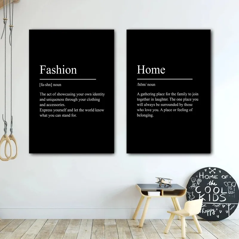 Minimalist Text Inspirational Black Poster Success Focus Discipline Patience Definition Canvas Painting for Room Home Wall Decor - Image 4