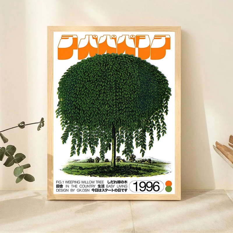 Classic Canvas Art Japanese Vintage Rose Flowers Fruits Trees Poster Mid Century Art Coffee House Bar Room Wall Decor No Frame - Image 4