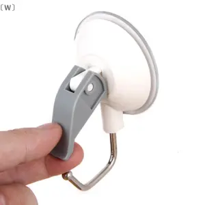 〔W〕2PCS Hooks Strong Holder Hooks Suction Cup Hanging Removable Bathroom Kitchen