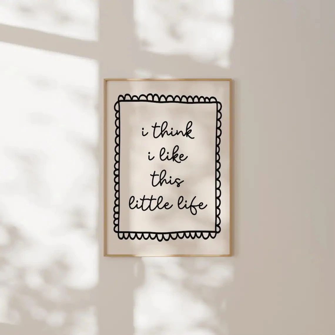 I Think I Like This Little Life Print Wall Art Prints Canvas Painting Poster Picture For Living Bedroom Kids Room Home Decor - Image 3